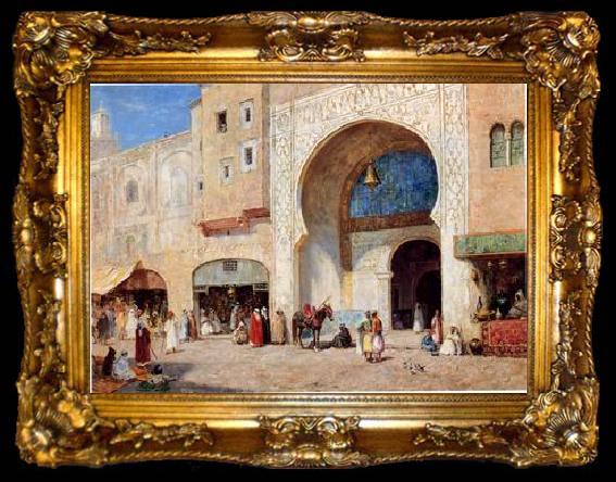 framed  unknow artist Arab or Arabic people and life. Orientalism oil paintings  399, ta009-2